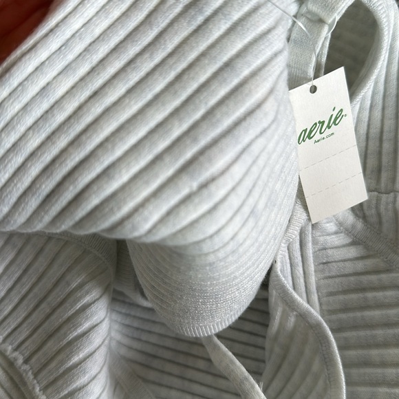 Aerie marled grey sweatshirt crop - Picture 5 of 7